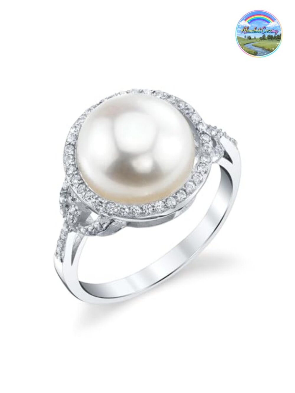 Genuine Cultured Freshwater Pearl Ring 11mm Sterling Silver Statement Ring Size